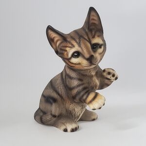 Tabby Cat by The Harvey Knox Kingdom House of Global Art Handpainted in Japan